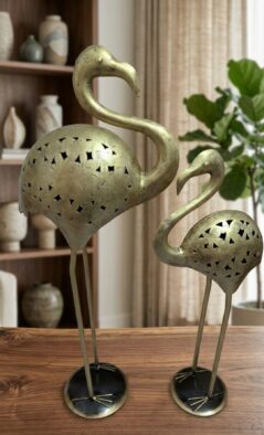 Ostriches Pair Showpiece – “The Ostrich Duo”